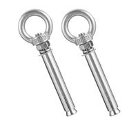 COLLBATH Tornillos de Expansión de Acero Inoxidable 304 M6X60 2 Unidades Pernos Gancho Cerrado para Anclaje de Mampostería y Fijación Segura en Paredes de Hormigón Uso en Bricolaje y