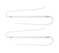 COLLBATH Tubo Calefactor de Cuarzo Esmerilado 23 Cm 2 Piezas para Calentador Eléctrico Portátil, Bobina Infrarroja Silenciosa y Resistente Alta Temperatura, Accesorio Repuesto