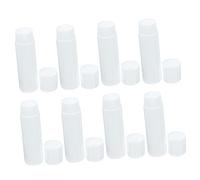 COLLBATH Tubos Vacíos de Bálsamo Labial Blancos de Pp con Mecanismo de Rueda, 50 Unidades para Diy, Envases Fáciles de Usar y Recargables