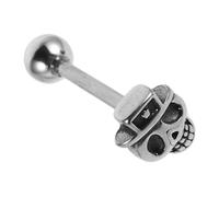 COLLBATH Uña De Lengua De Cráneo Tuercas Pendientes Joyas Para Perforar La Lengua Joyería Nerviosa Anillos En Las Cejas Anillos De Lengua De Titanio Pendientes De Esqueleto Acero Inoxidable