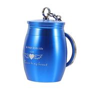 COLLBATH urna para Mascotas Llavero Botella Almacenamiento decoración del Coche Colgante Metal para Cenizas Mascotas cenicero Delicado para Mascotas Mini envase tinaja Barro