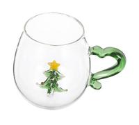 COLLBATH Vaso Figura de Árbol de Navidad Diseño Festivo para Bebidas Calientes y Frías Regalo Original para Celebraciones Navideñas