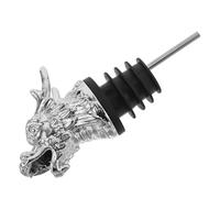 COLLBATH Vertedor de Vino y Licor con Diseño de Cabeza de Dragón Adaptador Antigoteo de Aleación Dos Uno para Botellas de Aceite y Tapa Protectora para Control Preciso y Fácil Compatible