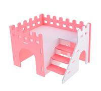 COLLBATH Villa del Hámster Doble Casa para Animales Pequeños Escondite para Hámster Accesorios De Juguete para Conejillos De Indias