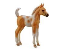 Collecta Caballos Pinto Foal Standing Palomino Figura de Juguete Multicolor, 6.6 cm de Largo x 7.8 cm de Alto