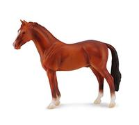 Collecta-Hanoverian Stallion Chestnut Figura, Estampado Animal, Multicolor, 5.7"" L x 4.7"" H (88432)