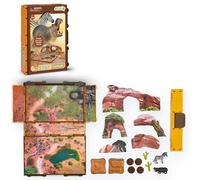 Collecta -Juego Mundo Salvaje -Maletín con Diorama - Incluye 2 Figuras y Accesorios - +3 (Deqube 901A1220)