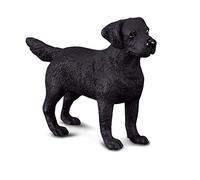 Collecta- Labrador Retriever Animal Figura de colección, Color Black, 3.7" L x 2.4" H (88076)