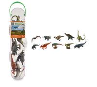 CollectA Mini figuras de dinosaurios y estuche de transporte, paquete de 10 piez