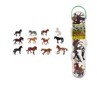 CollectA Juego de regalo con figuras de mini caballos, paquete de 12 piezas, eda