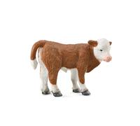 CollectA - Réplica de animal realista, figura de becerro Hereford, talla pequeña