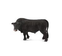 CollectA - Réplica de animal realista, figura de toro Angus negro, grande, a par