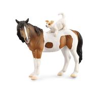 CollectA - Réplica de animal realista, figura de yegua y terrier, extra grande,
