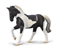 CollectA Warmblood Stallion (Black Tobiano) - Juguetes realistas Acabados a Mano, Figuras y Modelos de Animales, Regalos para niños y niños a Partir de 3 años