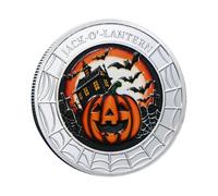 Collectible Coin, Halloween Coin, Souvenir Token,1.57x0.12 Inches, Trick or Treat Themed Keepsake, Fun Party Favor Collectors Item, Ideal for Kids Adults Men Women Home Display Gift