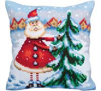 Collection D'Art Kit de cojín/Papá Noel de LAPLAND/40 x 40 cm, 100% algodón, Multicolor