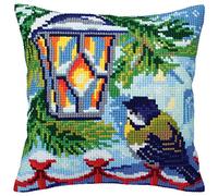 Collection D'Art Kit de Cojines, Animales de Invierno, 40 x 40 cm, Multicolor, 40 x 40 cm