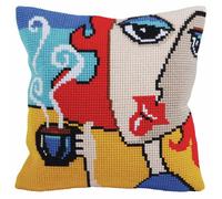 Collection D'Art - Kit de Punto de Cruz, diseño de Flores, 40 x 40 cm