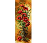 Collection d'Art PA1706 Otoño estampado Aida para punto de cruz, algodón, multicolor, 30 x 80 cm
