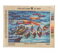 Collection D'Art Tapiz Impreso A Summer's Day, 100% algodón, marrón, 40 x 50 x 0.1 cm