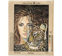 Collection D'Art Tapiz Impreso A Summer's Day, 100% algodón, marrón, 50 x 60 x 0.1 cm