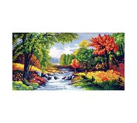 Collection D'Art Tapiz Impreso A Summer's Day, 100% algodón, marrón, 50 x 60 x 0.1 cm