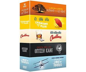 Collection de 5 films classiques Warner : Autant en emporte le vent + Chantons sous la pluie + Casablanca + Citizen Kane + La Mort aux trousses [Francia] [DVD]