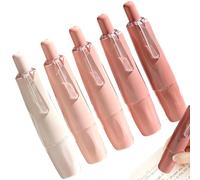 Collection Tape Pen - Juego de 5 papelería con cinta correctora de doble cara, cinta blanca retráctil | Útil para la escuela, cuadernos y trabajos manuales para hombres, mujeres, niños, adolescentes,