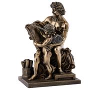 Collection Top Greek Poet Anacreon Estatua inspirada en Love-Roman Angel Baby Sculpture in Premium Cold Cast Bronze- 8.75 pulgadas Museo coleccionabl