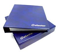 COLLECTOR - Álbum con Estuche para Billetes, 10 páginas y 10 separadores, Gran Capacidad (Azul)