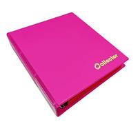 COLLECTOR Álbum de colección de monedas para 200 monedas de diferentes tamaños, para monedas de 2 euros y otras medianas - con páginas y separadores rojos + índice, álbum de monedas rosa pastel