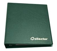 COLLECTOR Álbum de coleccionista para 200 Monedas Medianas. (£1 £2 €1 €2) - 10 páginas y divisores Rojos - Verde