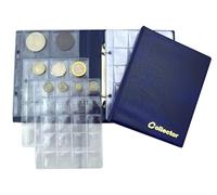COLLECTOR - Álbum de Monedas para 126 tamaños de Mezcla Carpeta de Monedas (Azul)