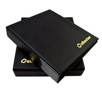 COLLECTOR Álbum para la Recogida de Monedas con cajetin para Varios tamaños de Monedas, Desde pequeñas a Grades, con páginas y divisores Rojos + índice (Álbum por 221 Monedas) - Negro