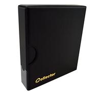 COLLECTOR Álbum para la Recogida de Monedas con cajetin para Varios tamaños de Monedas, Desde pequeñas a Grades, con páginas y divisores Rojos + índice (Álbum por 300 Monedas) - Negro