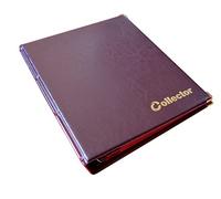 COLLECTOR Álbum para la Recogida de Monedas para Varios tamaños de Monedas, Desde pequeñas a Grades, con páginas y divisores Rojos + índice (Álbum por 300 Monedas)