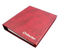 COLLECTOR Billetes del álbum Carpeta del álbum Notas del Libro Billetes con 10 páginas y 10 divisores - Muy Gran Capacidad - Rojo