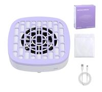 Collector de polvo de uñas: succión delgada, ventilación de bajo ruido de carcasa de ABS, ventilador recargable con múltiples hojas de filtro | Cleaner amigable para viajar para la estación de escrito