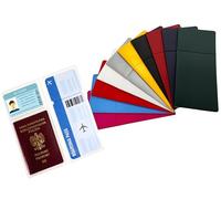 COLLECTOR - Funda Multifuncional para Documentos de Viaje, Tarjeta de identificación, Billete de avión, Pasaporte, Tarjeta de Visita, agencia de Viajes de Vacaciones, Carpeta de Documentos (Azul)