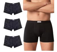 College Boxer Hombre en Jersey de Puro Algodón Premium Transpirable Producido en Italia Hipoalergénico Probado contra los Malos olores 12/6/3 Piezas (XXL, 3pz Negro)