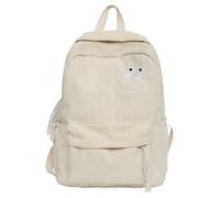 College Campus Schoolbag Mochila infantil versátil para el tiempo libre para estudiantes de secundaria - Compañera resistente al día a día para la escuela oficina con material impermeable, Blanco