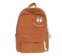 College Campus Schoolbag Mochila infantil versátil para el tiempo libre para estudiantes de secundaria - Compañera resistente al día a día para la escuela oficina con material impermeable, marrón