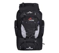 College Campus Schoolbag Mochila Niños Exterior Mochila Deportiva Mochila Deportiva 80 litros Nylon Viaje Mochila de Senderismo Unisex Ligero Ciclismo Camping Mochila de ocio, Negro , 80, Mochilas