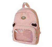 College Campus Schoolbag Mochila Niños Linda Mochila de Hombro Color Sólido Gran Capacidad Macaron Dibujos Animados Bolsa Infantil para Viajes Diarios Lecciones, Rosa., Talla única, Mochilas rucksack