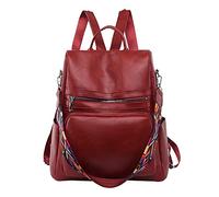 College Campus Schoolbag Mochila Niños Mochila Coreana Mujer Material Suave de Gran Capacidad para el Día a día Viajes, rojo, Talla única, Mochilas tradicionales