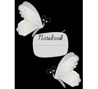 College Composition Book | Cute Butterfly design| 8.5 inch * 11 inch Ultra Big Notebook| Back to School Book
