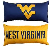 College Covers Almohada de Viaje de Color sólido, 16 x 8 Pulgadas, West Virginia Mountaineers