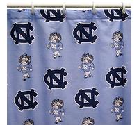 College Covers North Carolina Tar Heels Cubierta para Cortina de Ducha, 177,8 x 182,8 cm