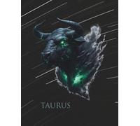 College Ruled Blue Lined Notebook with Spaced Margin. The cover of the notebook contains a graphic of the zodiac sign.: sign of the zodiac Taurus