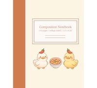 College Ruled Composition Notebook: Cute Tteokbokki Duck Design: 110 pages | 7.5" x 9.25" | Journal for School, College, Kids, Students
